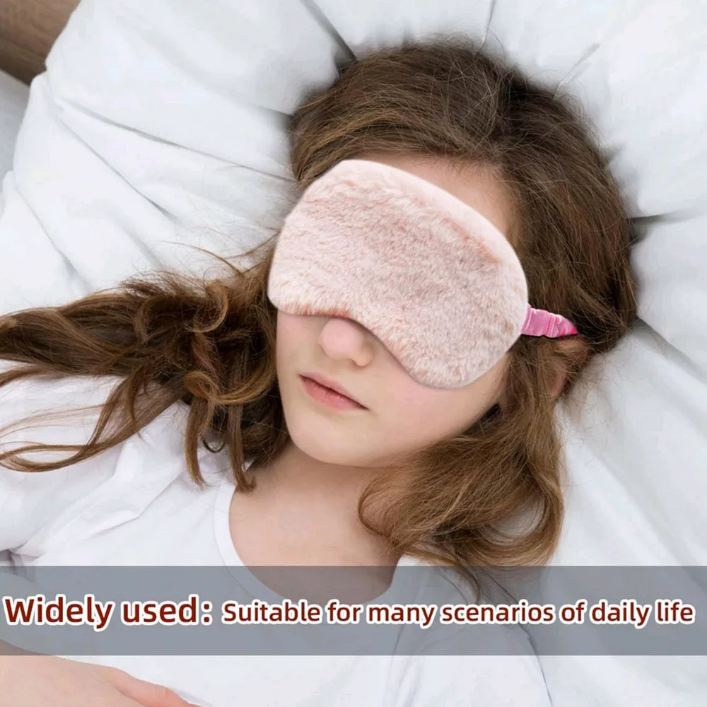 1Pc Fashion Cute Sleeping Blindfold Soft Plush Eye Masks Cute Eye Cover Plush Mask Eyepatch Nap Health Eye Cover for Women Man