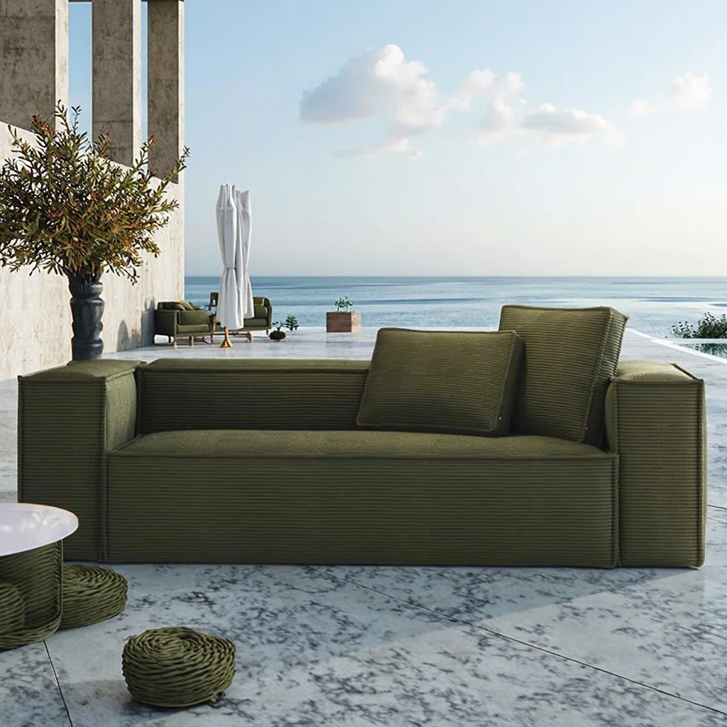 

WESOME садовый диван в скандинавском стиле из пены с эффектом памяти, вакуумный сжатый диван, уличный диван для виллы, курорта, пляжного сада