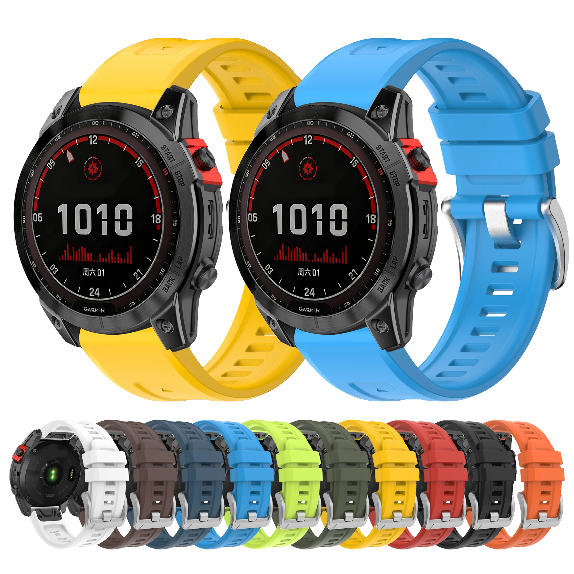 22mm 26mm Ersatz-Armband für Garmin Fenix 5X Plus 6X Pro 7 7X Solar Fenix8 Epix 51mm Enduro 3 Tactix QuickFit Armband