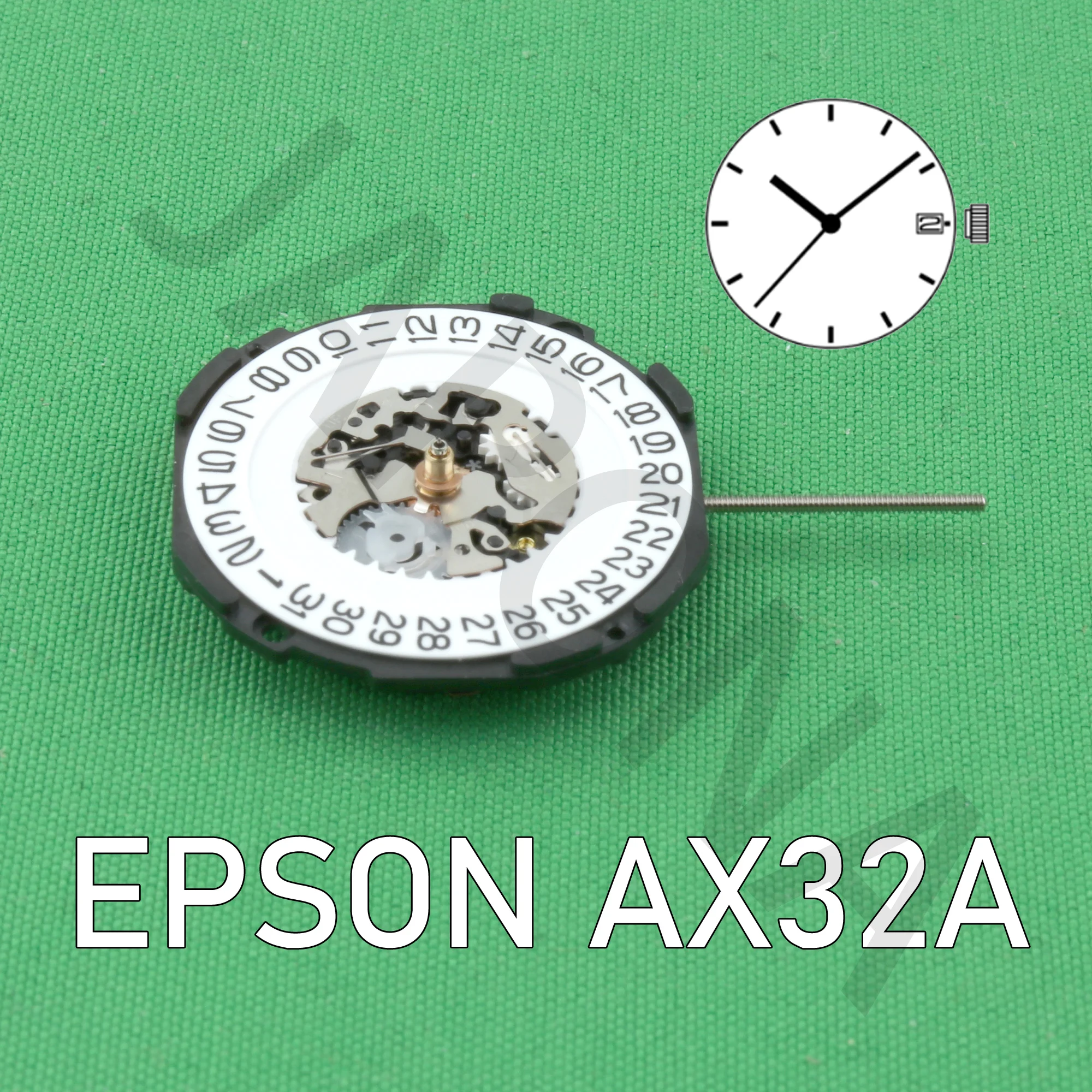 ax32 movement EPSON Ax32A  quartz movement japan movement Standard movement with date display