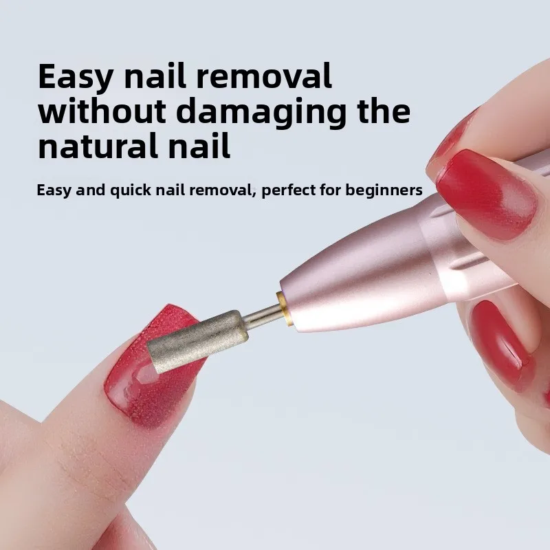 HUIBAOGE Multifunctional nail polisher, portable and rechargeable, with adjustable speed and a rotating pen-style design for