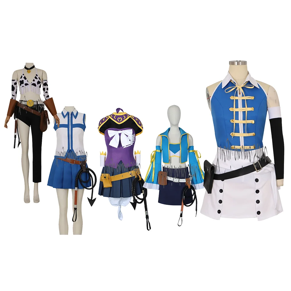 

Women's Cosplay Heartfilia Lucy Cosplay Costume Set with Bag & Whip for Halloween/Christmas -customized