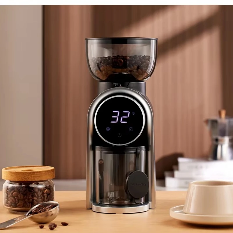 Electric coffee bean grinder Pouring espresso coffee powder machine Household small fineness adjustable