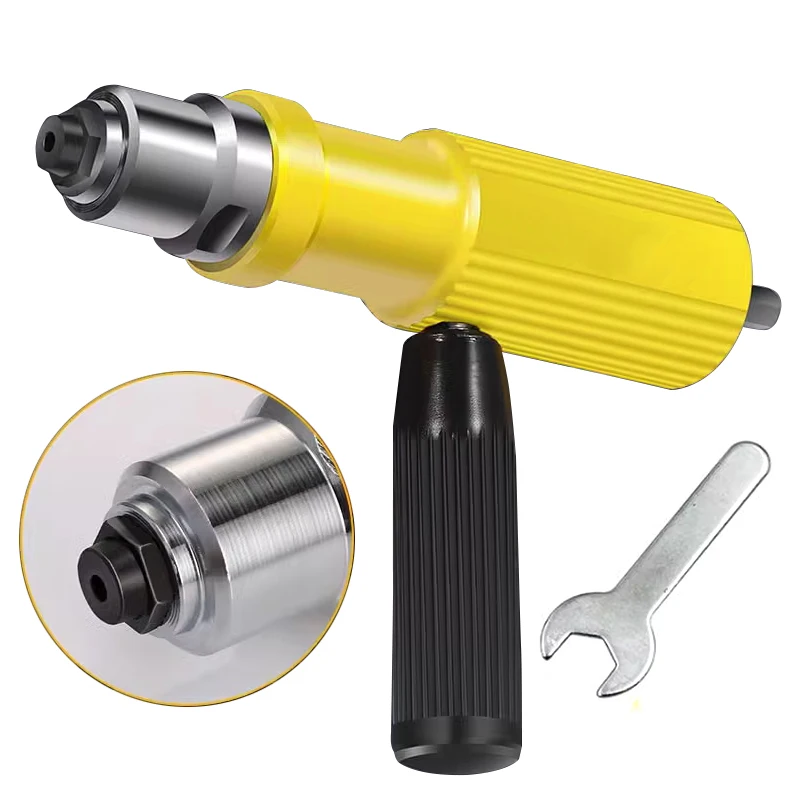 

Electric Rivet Gun 3.2mm-4.8mm Portable Rivet Nut Gun Drill Adapter Home Plug-in Riveting Tool Wireless Rivet Nail Bit Tools Kit