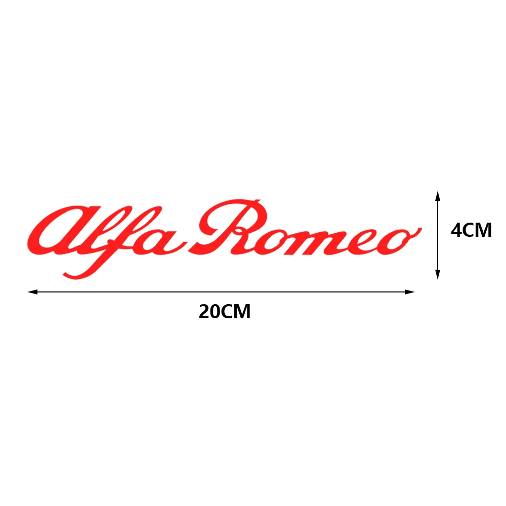 For Alfa Romeo Sportiva 159 Mito GT Brera 2PCS Red/Sliver plastic Car Body Dekoration Stickers Badges Styling Auto Accessories