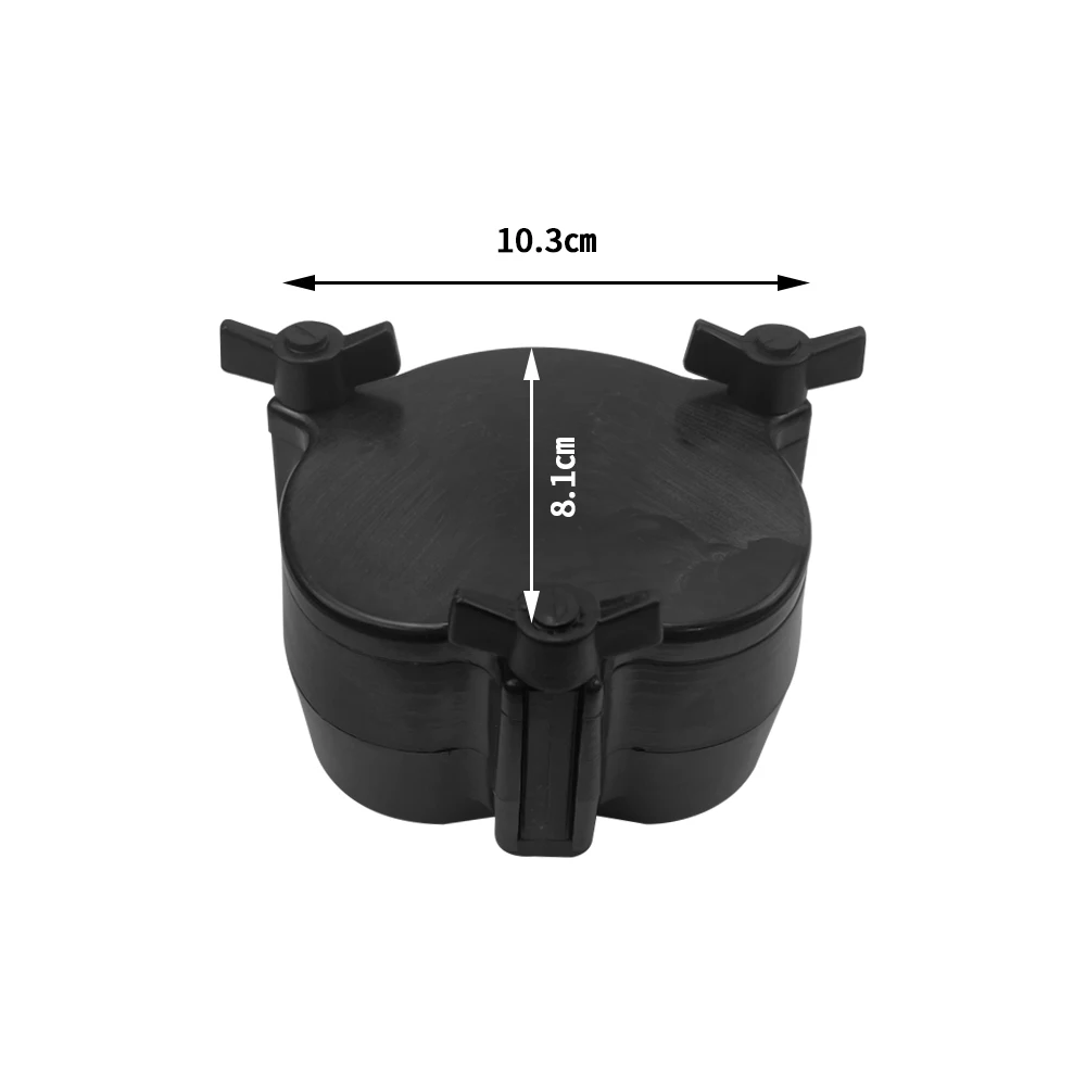 1Pc Dental Tooth Boiling Box Removable and Sterilized Black Polycarbon High Temperature Resistant 110℃ Dentistry Lab Equipment