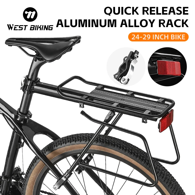 

Велосипедная стойка WEST BIKING, быстросъемная полка из алюминиевого сплава, MTB, дорожная велосипедная полка, пилотированная задняя бабка для багажа, аксессуары для велоспорта