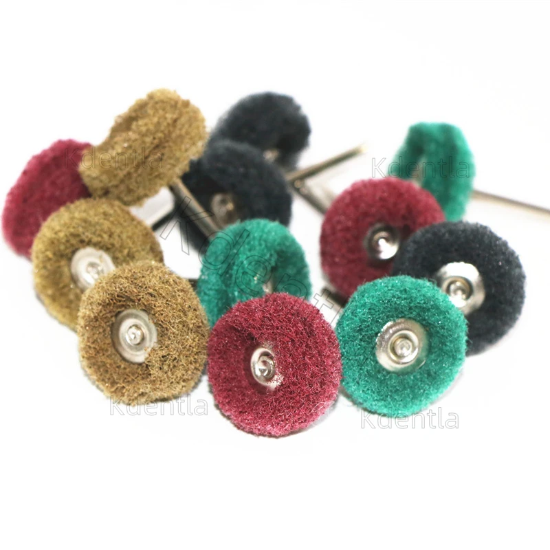 30pcs Mini Drill Bit Nylon Abrasive Brush Lab Polishing Buffing Wheel Rotary Hand Tool Accessories for Denture Jewelry Tool s