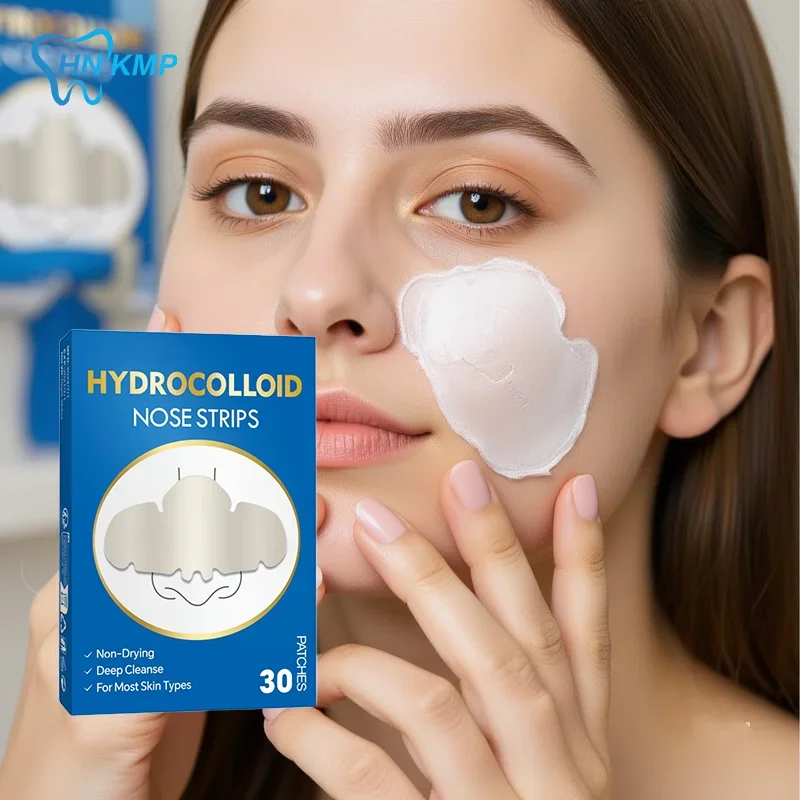 Patchs hydrocolloïdes pour le nez, 30 pièces, élimination des points noirs, nettoyage en profondeur des pores, bandes pour le visage, le nez et les Pores
