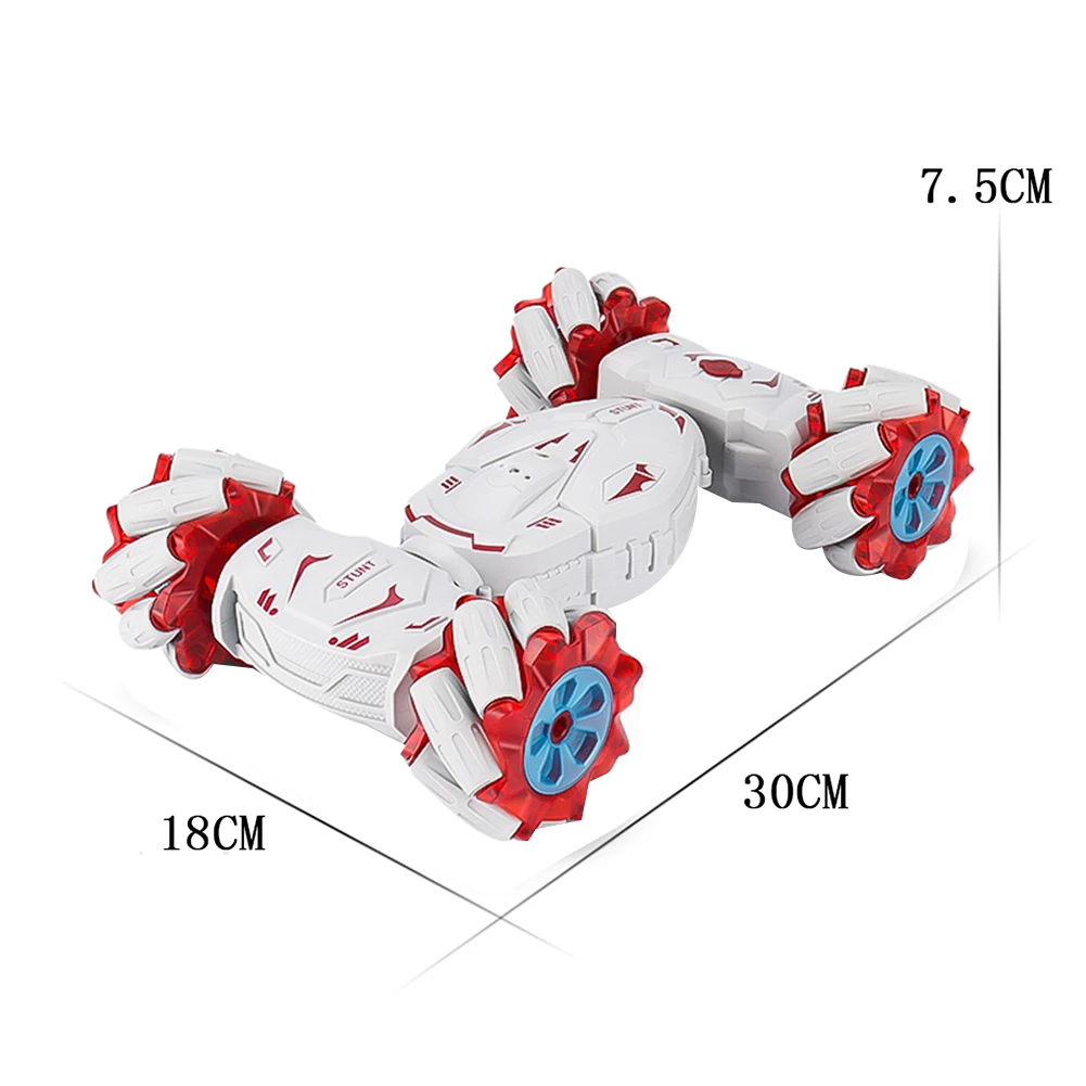 A63T-RC 스턴트카 원격 조종 전기 RC 드리프트카 회전 선물 어린이 소년 생일 - 레드