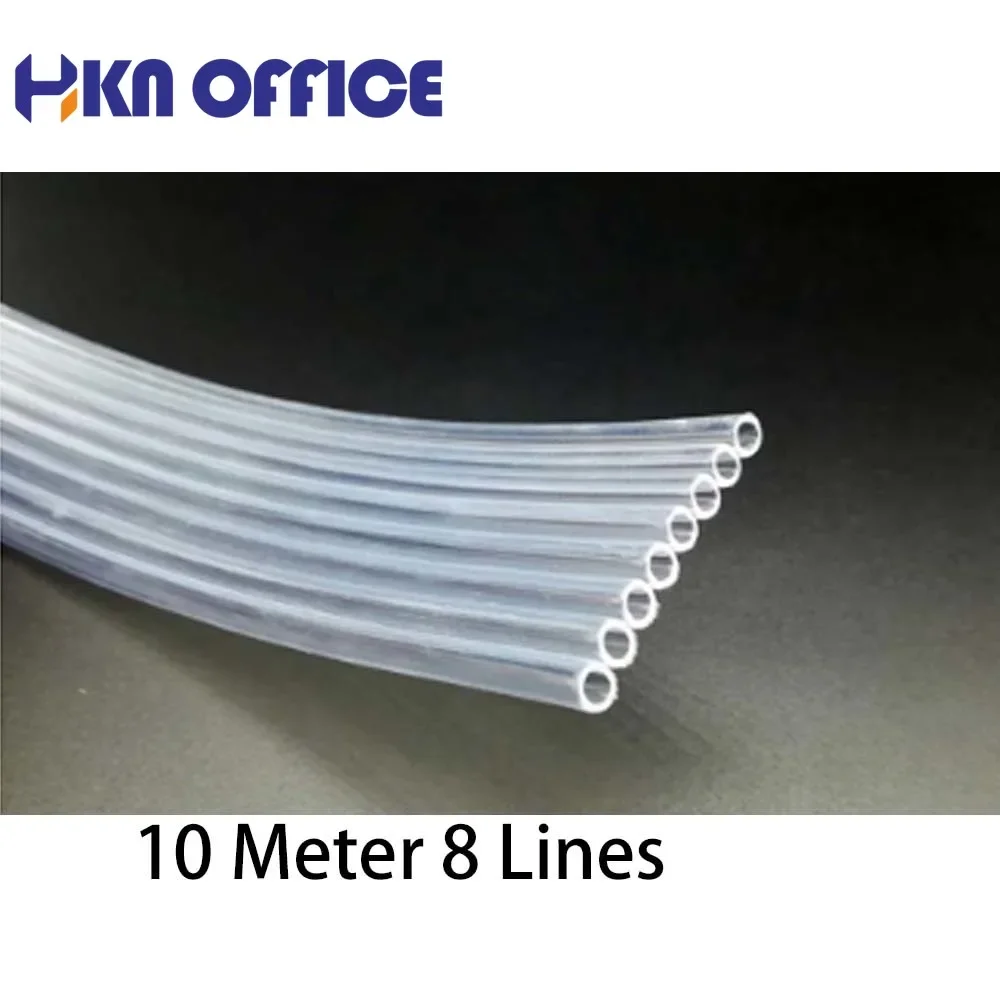 10 Meter 8 Lines white Tube for ECO Solvent printer ink tube Ink Tube For Epson Canon HP Brother Inkjet Printer