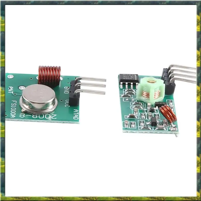 ABGZ 433MHZ Ultra Module Wireless Transmitter Module Burglar Alarm Transmitter Receiver Portable Frequency Module Easy Install