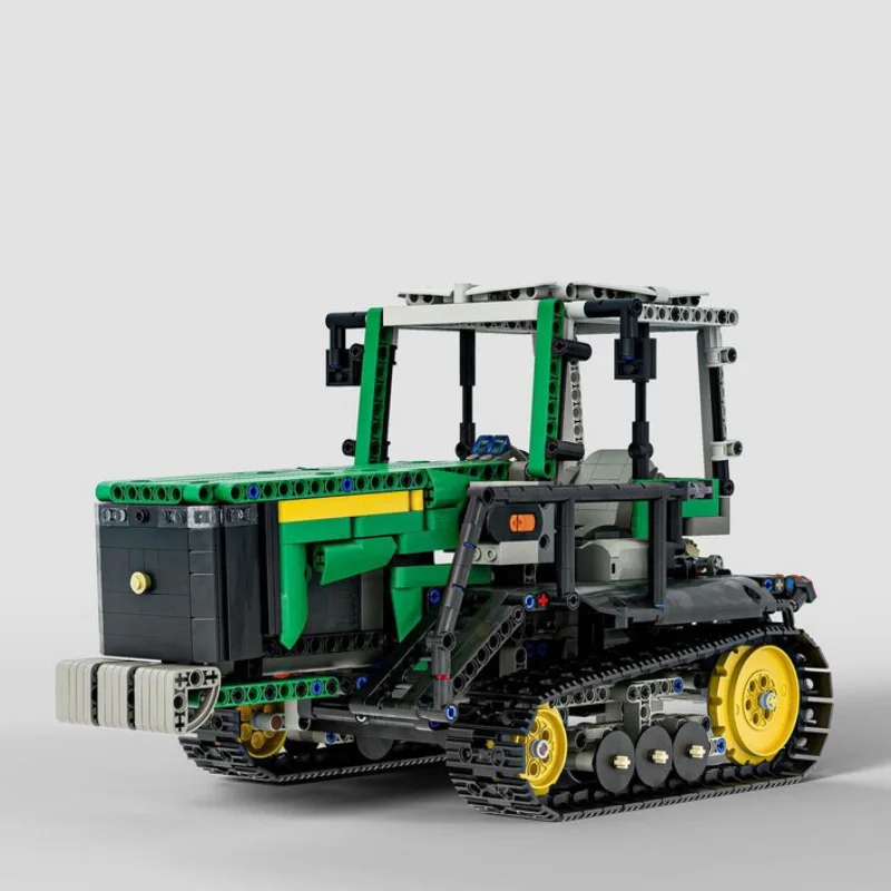 MOC-163421 Fun Tracked Motorized Tractor Building Block Creative Model-1167PCS Educational Interactive Toy Display Ornament Gift