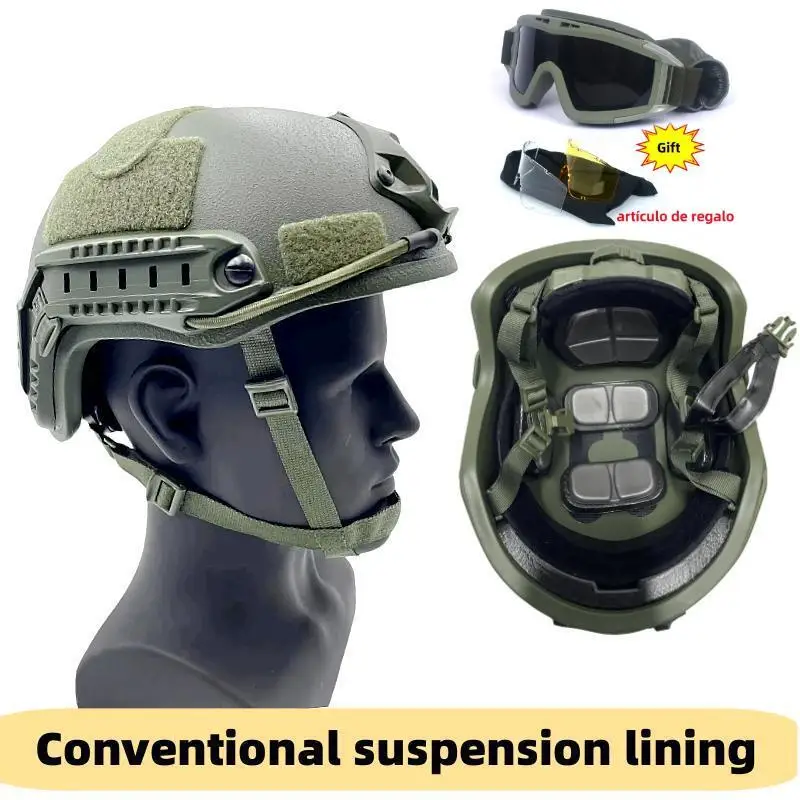 Tactical Helmet Kevla Ballistic ACH High Cut High Quality Ballistic Helmet NIJ IIIA FAST Wendy\'s Suspension Pad Ballistic Helmet