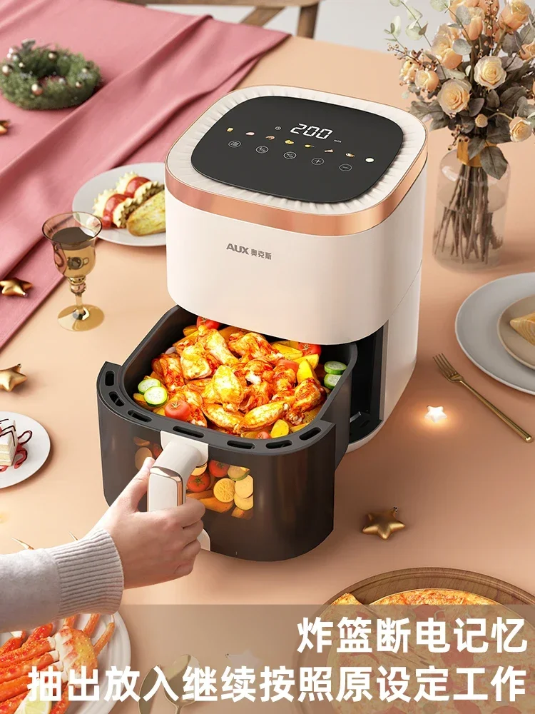 Household Air Fryer: Visual, Multifunctional All-in-One. New, Fully Automatic, Oil-Free. Electric Oven Fryer. Smart Airfryer.