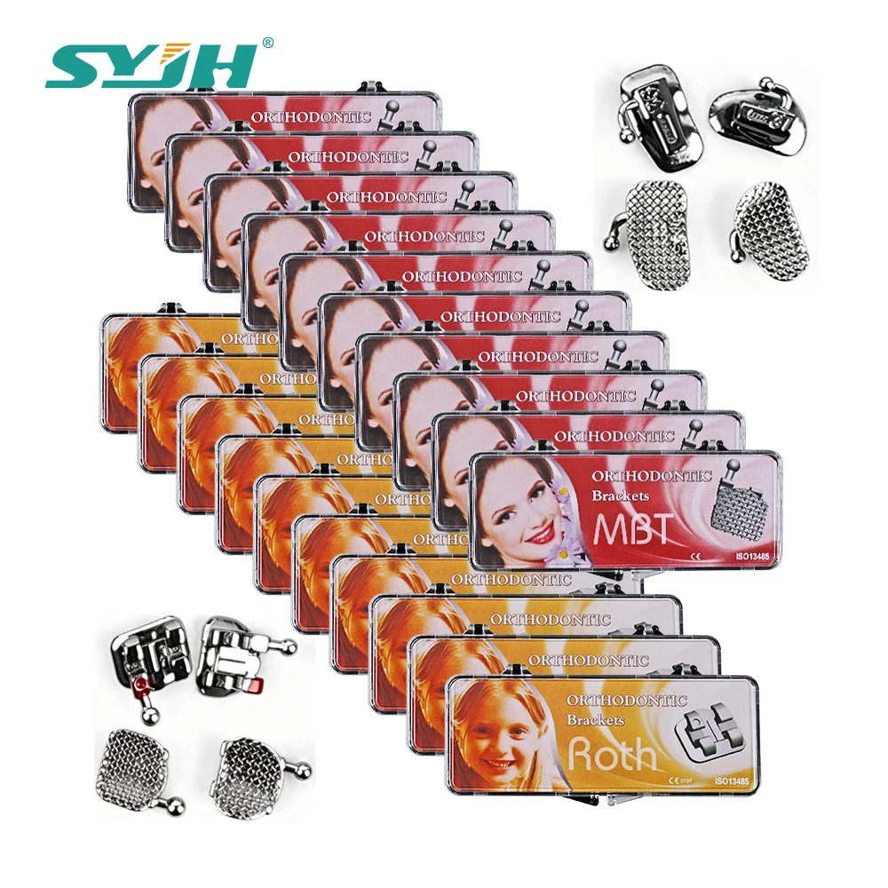 10 Pack Dental Orthodontic Bracket 0.018 0.022 Roth  MBT Metal Braces Dental Orthodontic Edgewise Brackets Dental Tools
