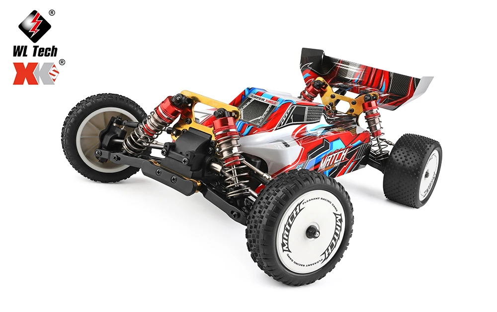 Wltoys 104001 RTR 1/10 2.4G 4WD 45km/h RC Car Metal Chassis Vehicles Model 7.4V 2200mAh Off-Road Climbing Truck VS 10428