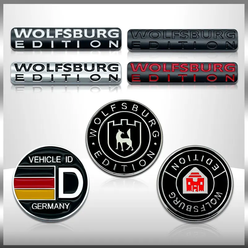 Car Accessories WOLFSBURG EDITION Logo Emblem Side Rear Trunk Badge Metal Decals Decoration Car Styling