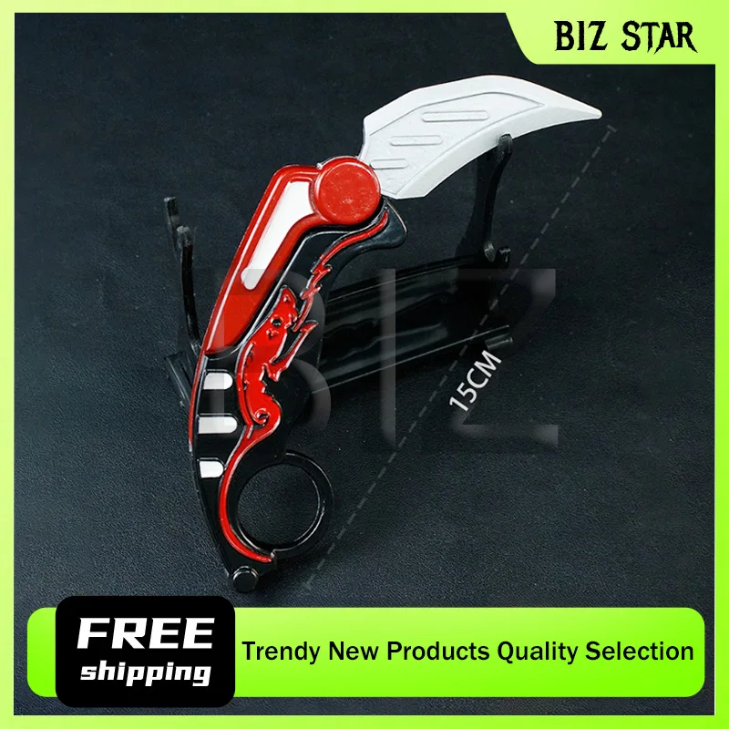 15 سنتيمتر/5.91in الجزرة أنيمي للطي مخلب سكين الانحناء سبيكة الحرفية المعادن الدعامة نموذج مجموعات اليدوية الحلي شاشة لسطح المكتب #1