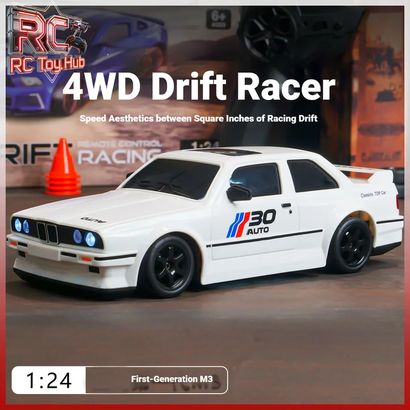 

Superar 1:24 Scale RC 4WD High Speed Drift Racing Car Rechargeable With LED Lights Remote Control Car For Kids RC Hobbyists
