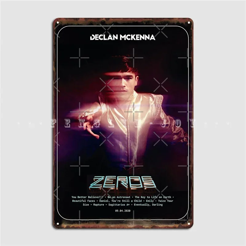 Declan Mckenna Zeros 2020 Music Album Cover Poster Metal Plaque Pub Garage Plates Club Retro Tin Sign Poster