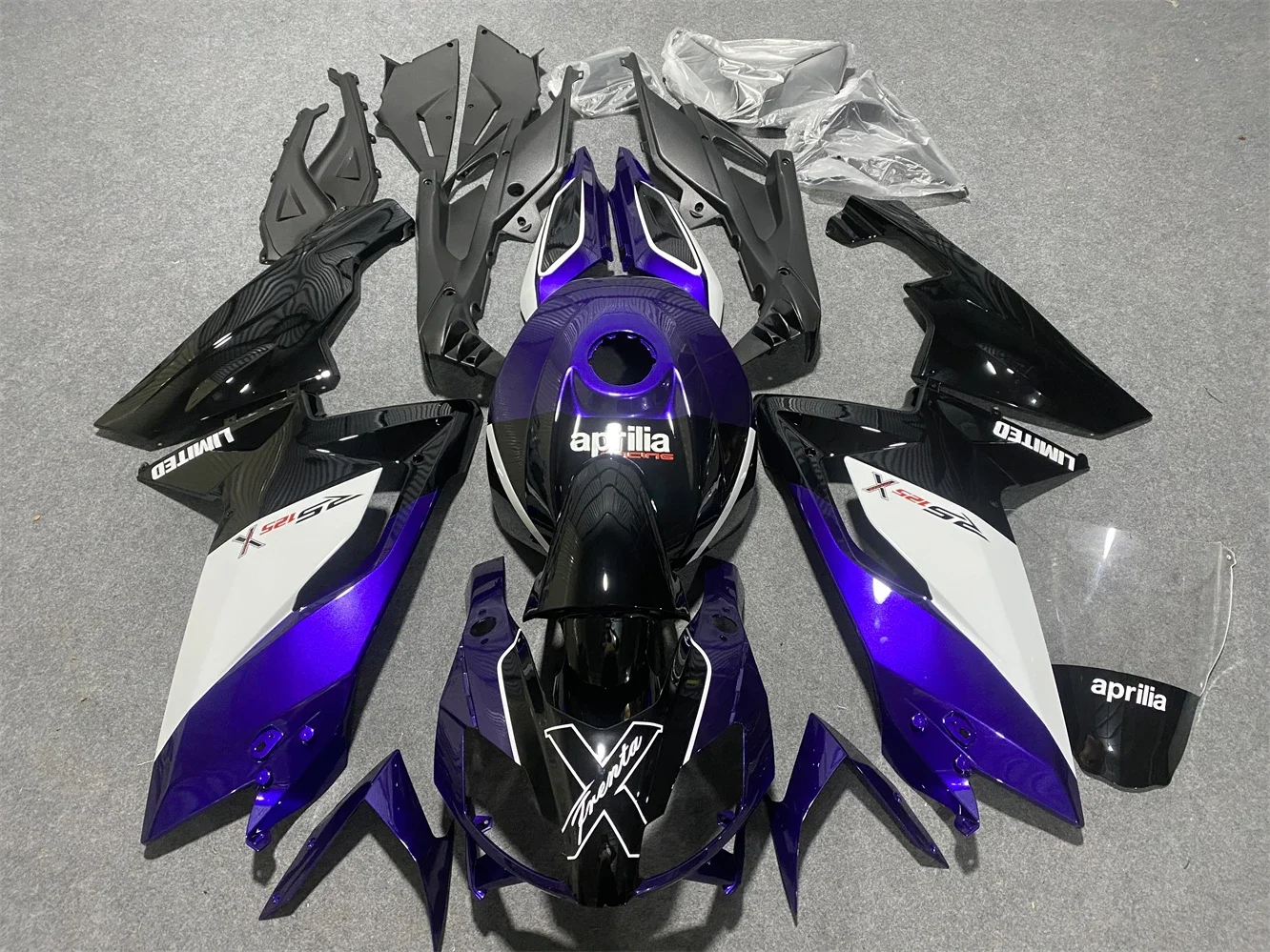4 подарка, новый комплект обтекателей из АБС-пластика, подходит для Aprilia RS 125 rs125 06 07 08 09 10 11 2006 2007 2008 2009 2010 2011 Комплект кузова фиолетового цвета