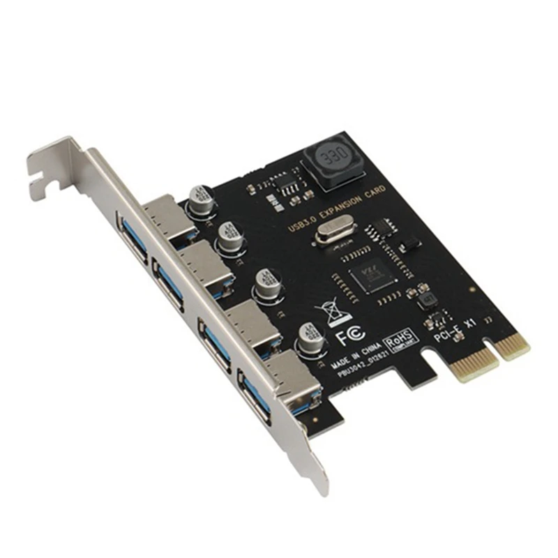 SSU 4 Port USB 3.0 PCI-E Expansion Card PCI Express Pcie USB 3.0 HUB Adapter 4-Port USB3.0 Controller USB3.0 Pcie