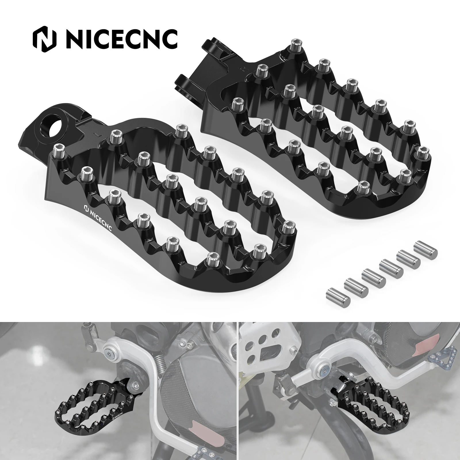 

For 2016-2025 Husqvarna 701 SM 701 Enduro Norden 901 Footrests Motorcycle Wide Footpegs for GasGas 700 SM 700 ES 2022-2025