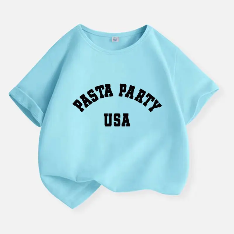 New 2025 Summer Fashion Children's American Party Teen T-shirt Boys T Shirt Boys Clothes Print Cotton T Shirts Kids Clothes