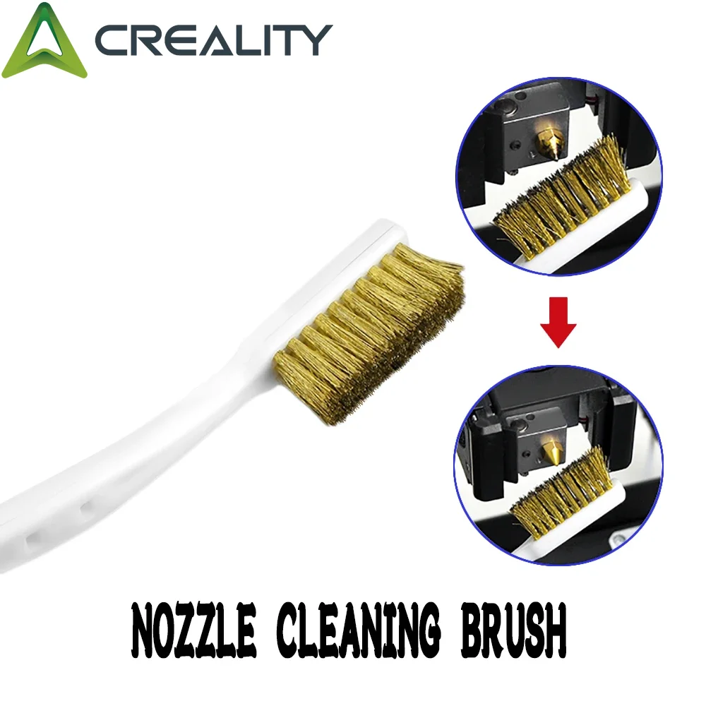 

1/2/3Pcs Copper Wire Toothbrush Nozzle For 3D Printer Accessories Ender 3 CR10 MK8 E3D Extruder Cleaner Tool Copper Brush Handle