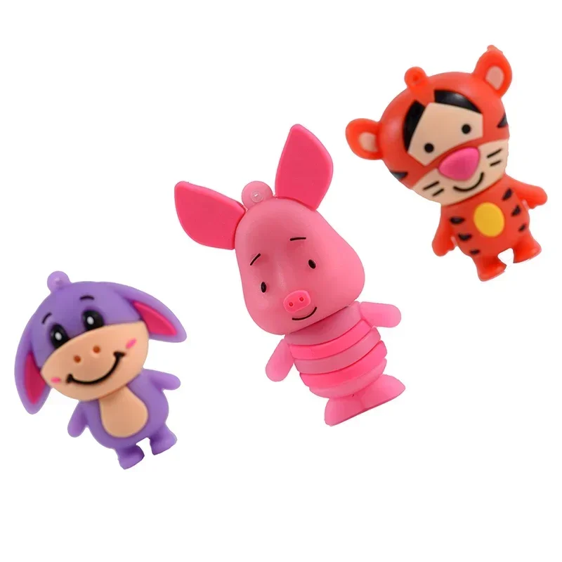 Free Key Chain Cartoon Tiger USB Flash Drives Donkey Pen Drives Real Capacity Memory Stick Pig U Disk 64GB/32GB/16GB/8GB/4GB