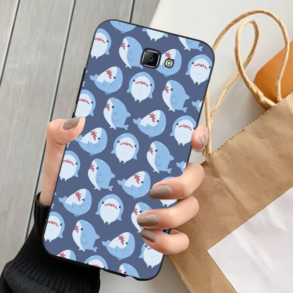 kawaii shark  Phone Case For Samsung J 7 plus 7core J7 neo J6 plus prime J6 J4 J5 Mobile Cover