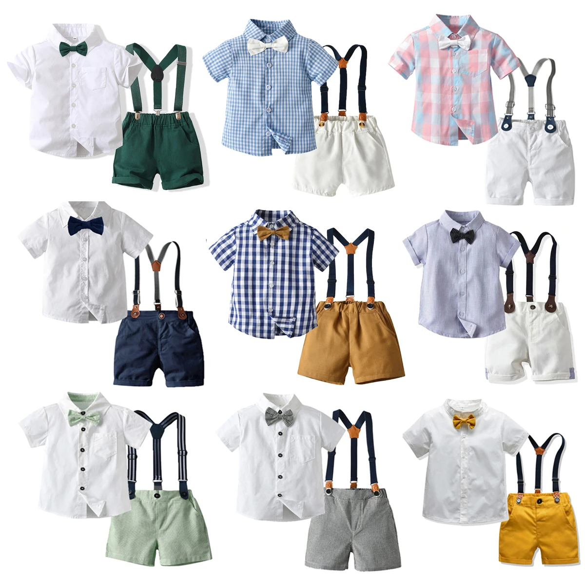 Boys Bow Tie Suit Set 6