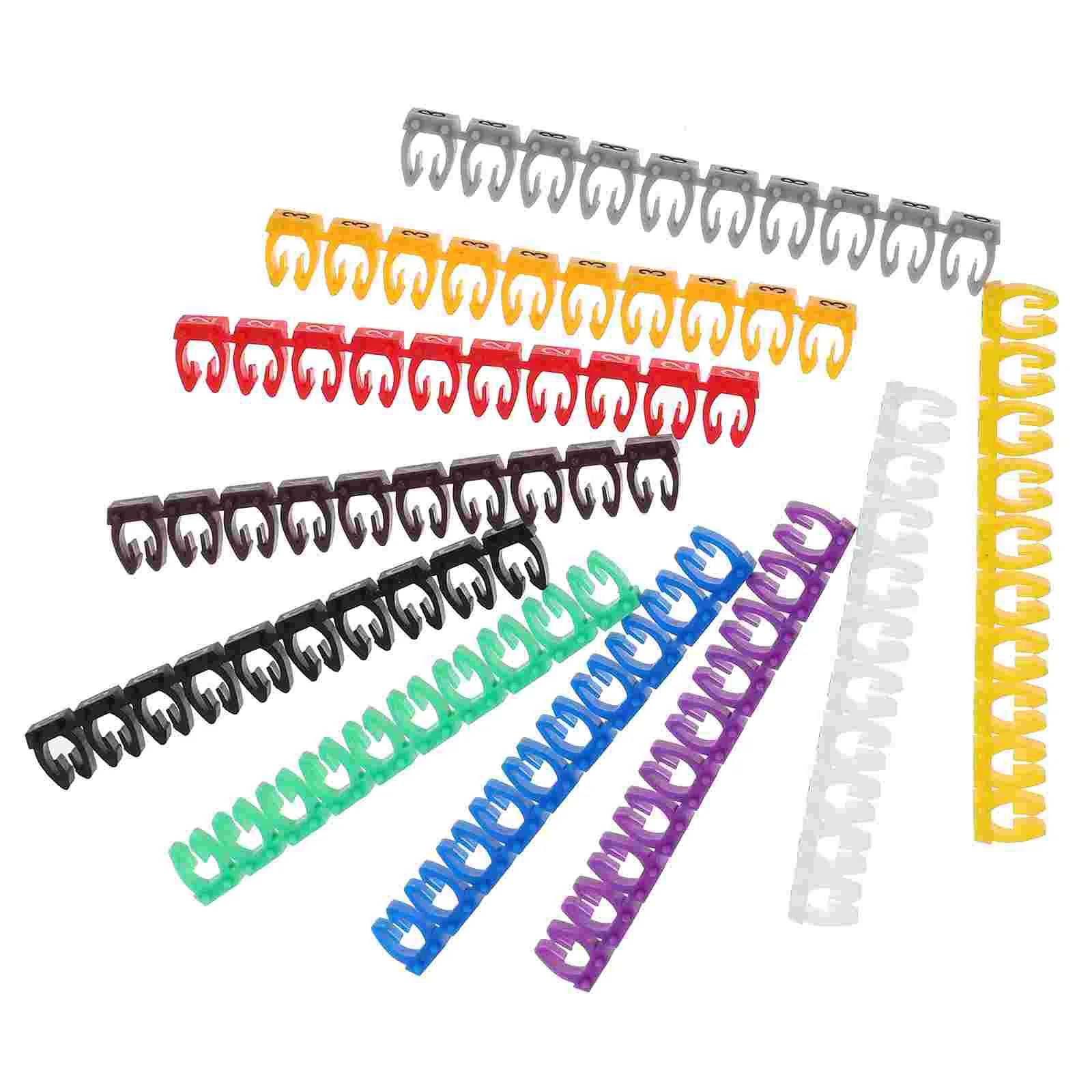 150 Pcs Wire Number Label Write on Cable Stickers Cord Labels for Electronics Digital Line Plastic Markers