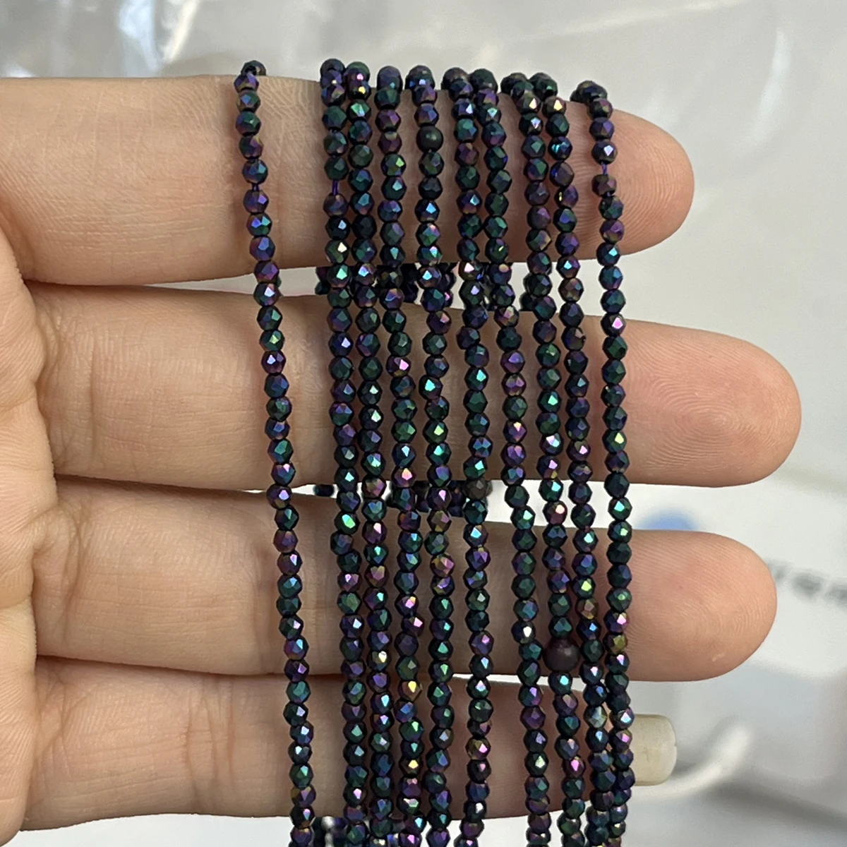 

10Strands Faceted Isolation Beads Blue Coated Spinel Small Beads For Jewelry Making DIY Necklace Bracelet Earrings Accessory