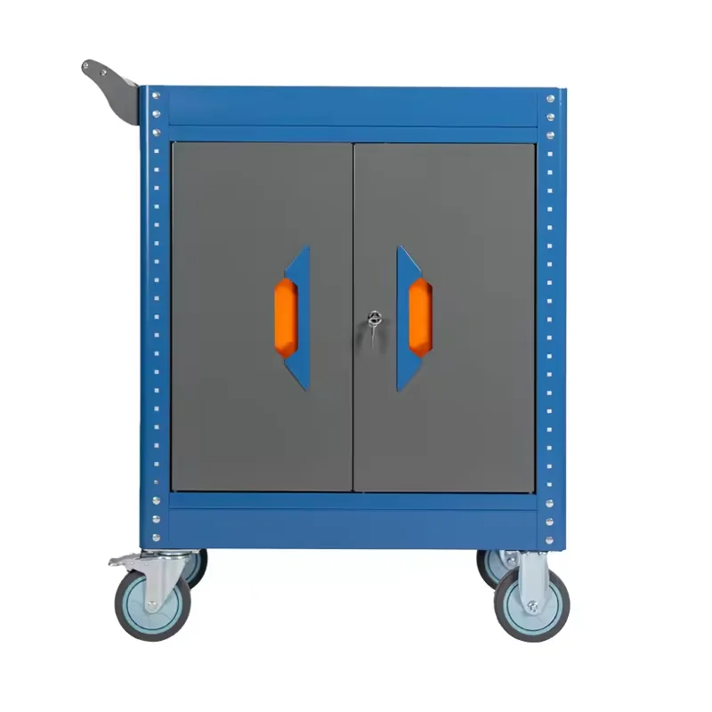 

Прочная профессиональная двухдверная тележка для инструментов, прочная тележка большой емкости с индивидуальной настройкой OEM