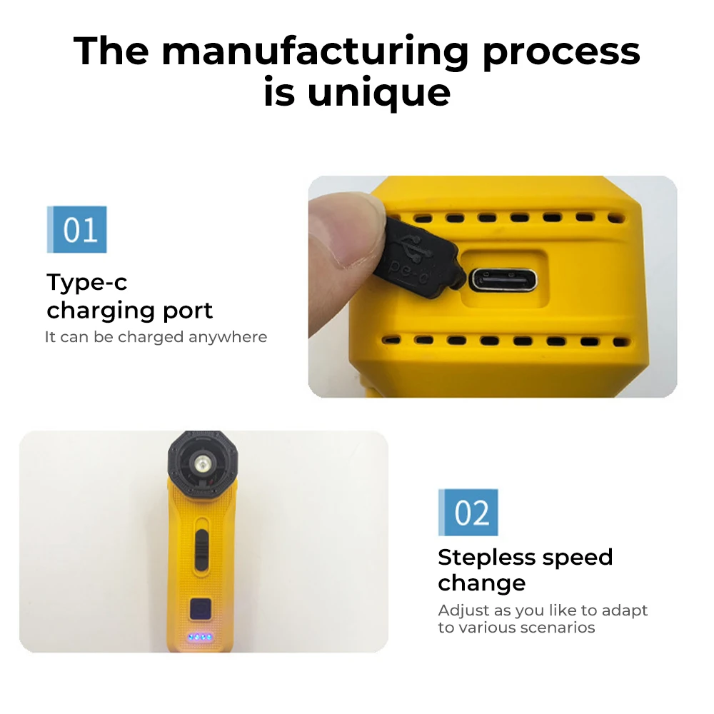 منفاخ توربو محمول 450000 دورة في الدقيقة مع مجموعة مكنسة كهربائية 8000 مللي أمبير في الساعة مروحة نفاثة توربو عنيفة منفاخ هواء لاسلكي مسدس هواء سوفليهور هوائي #5
