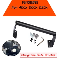 Soporte de placa de navegación para motocicleta, soporte para manillar de teléfono inteligente, GPS, para COLOVE 500X 525X 500X525 400X400X, accesorios