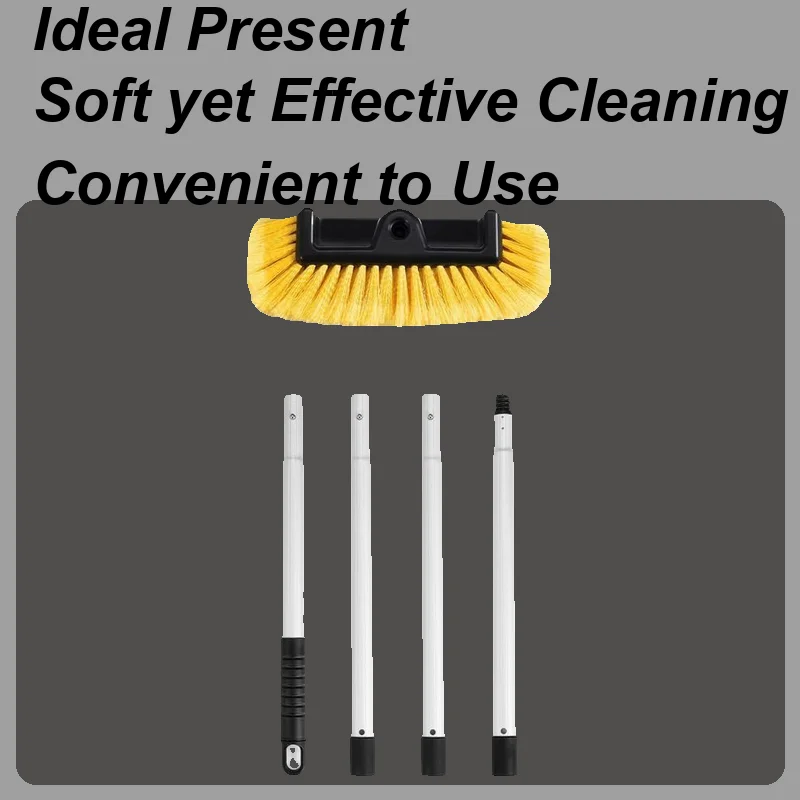 

Car Wash Brush With Long Handle Extendable Auto Washing Mop Multi-functional Soft Anti-Slip With Anti-Slip Grip For Ceiling Fan