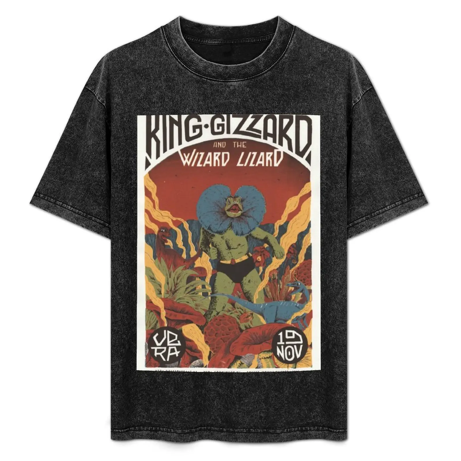 

King Gizzard and the Lizard Wizard tour poster T-Shirt t shirts designer man t shirts graphic T-Shirt