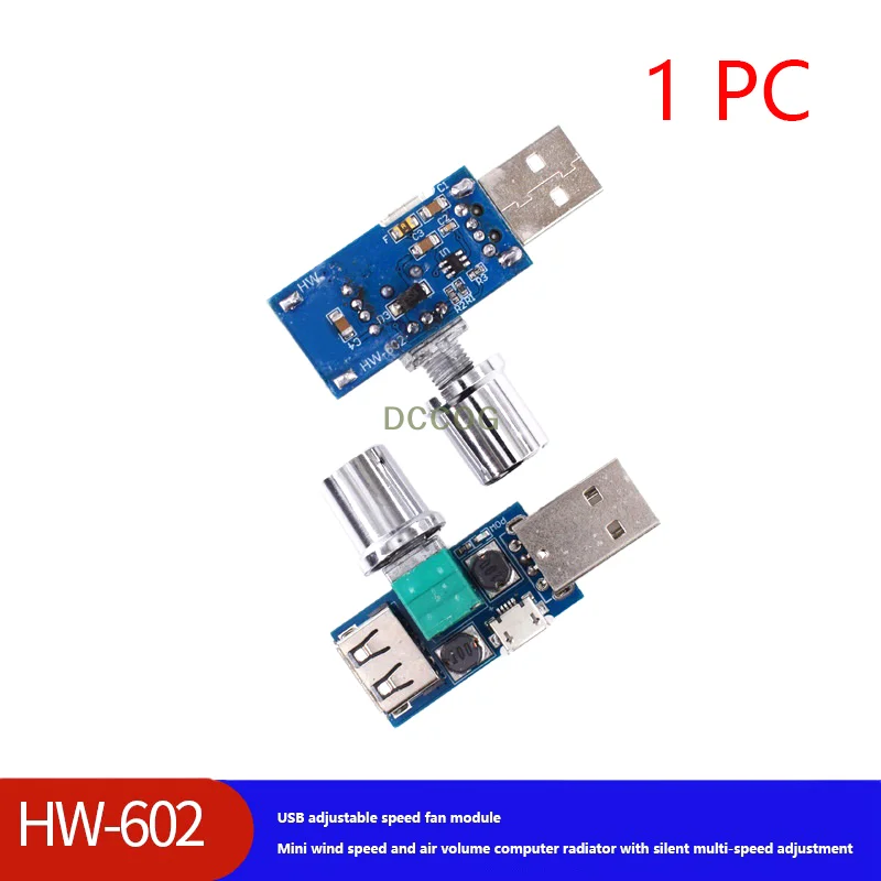 1PC DC 4-12V To 2.5-8V 5W Power Controller 5V USB Voltage Regulator Fan Stepless Speed Controller Regulator With Switch