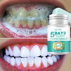 5 Day Teeth Whitening Powder Remove Plaque Stains Toothpaste Bleaching Fresh Breath Oral Hygiene Cleaning Healthy Tooth Care 50g