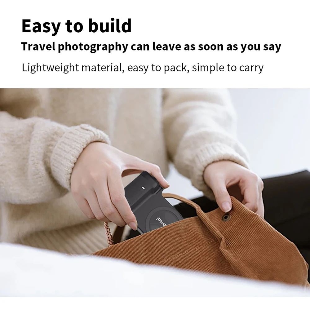 Alça de câmera magnética suporte de foto inteligente bluetooth telefone móvel anti-shake dispositivo selfie desktop carregamento sem fio suporte do telefone