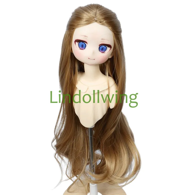 1/3 BJD Wig Pullip Dal DD SD Dollfie Doll Wig 8-9 inch Long Curly Center Wig Collection Hair