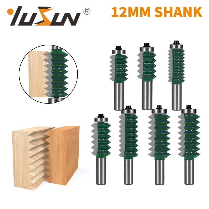 YUSUN 12MM Shank Multi-Tooth Shape Bit Router Bit Woodworking Milling Cutter For Wood Bit Face Mill End Mill