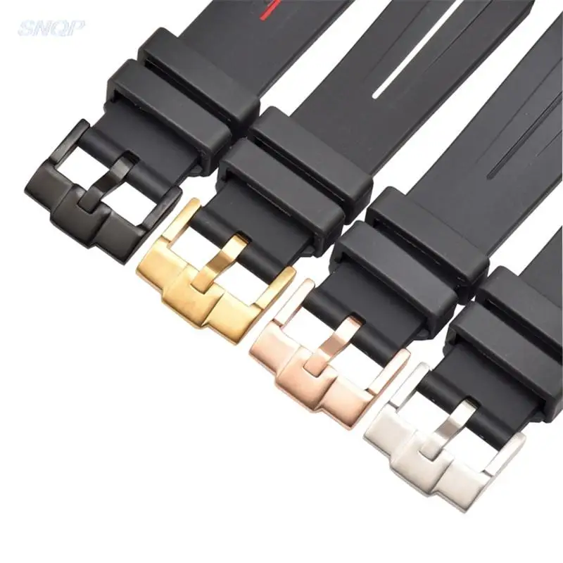 نهاية منحنية 20 مللي متر 21 مللي متر 22 مللي متر المطاط ساعات سيليكون الفرقة ل رولكس/أوميغا/سيكو العلامة التجارية حزام الساعات الرجال مقاوم للماء الغوص بولي TPU شريط للرسغ