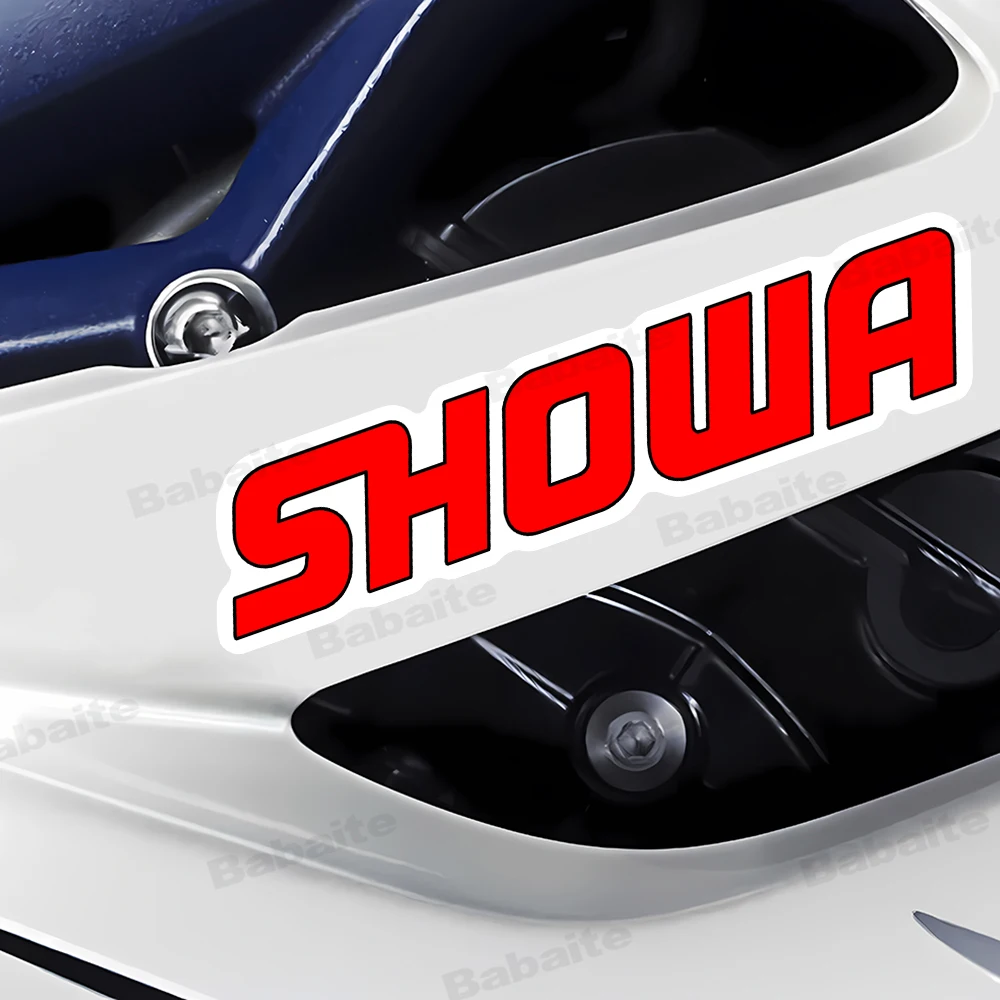 Car Styling and Decals Motorcycle Locomotive Exhuast Brake Decorate Racing Sticker for S-SHOWA Suspension