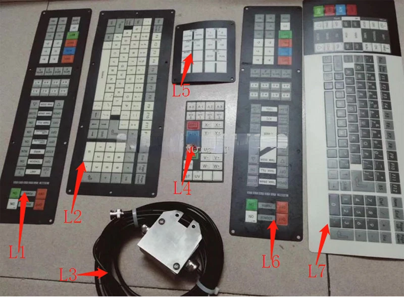 Panel de operación Máscara de teclado Panel de control Película de botón Película de caja de control manual para máquina de electroerosión Sodick