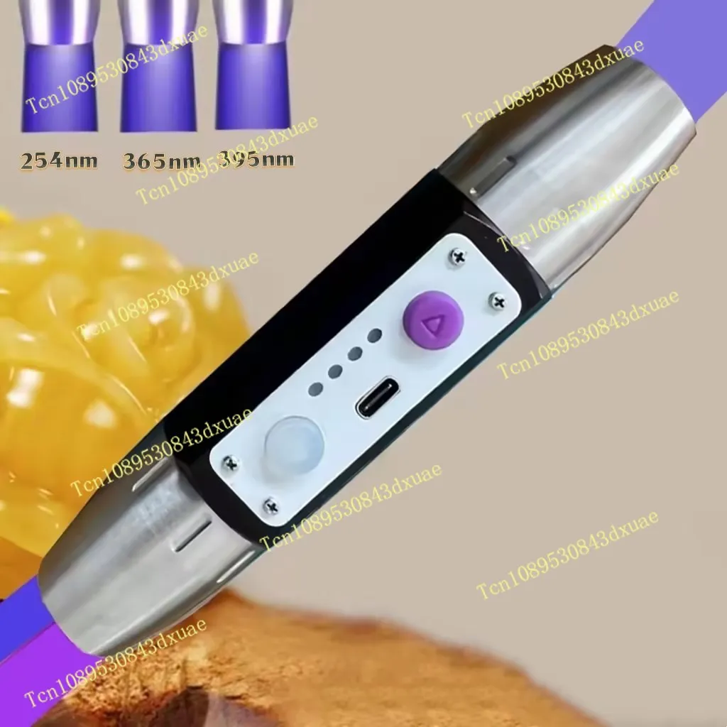 Longwave & Shortwave Laboratory UVA UVC With ZWB3 Lamp 254nm 365nm 395nm UV Minerals Phosphor Black Light Ultraviolet Flashlight
