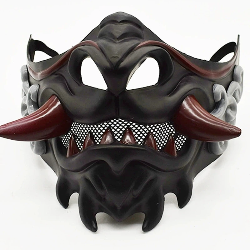Samurai Iconic Mask Japanese Samurai Ghost Devil Mask Halloween Devil Samurai Mask Role ...